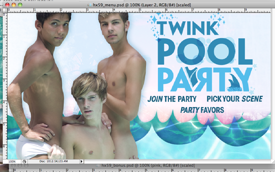 DVD Menu for Twink Pool Party
