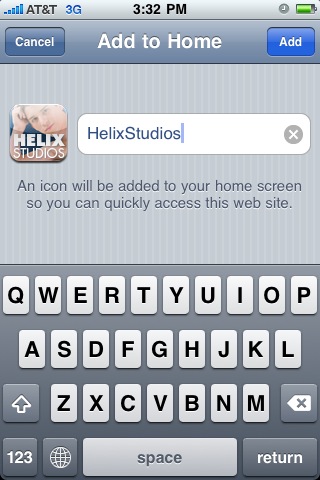 Home Screen icon name